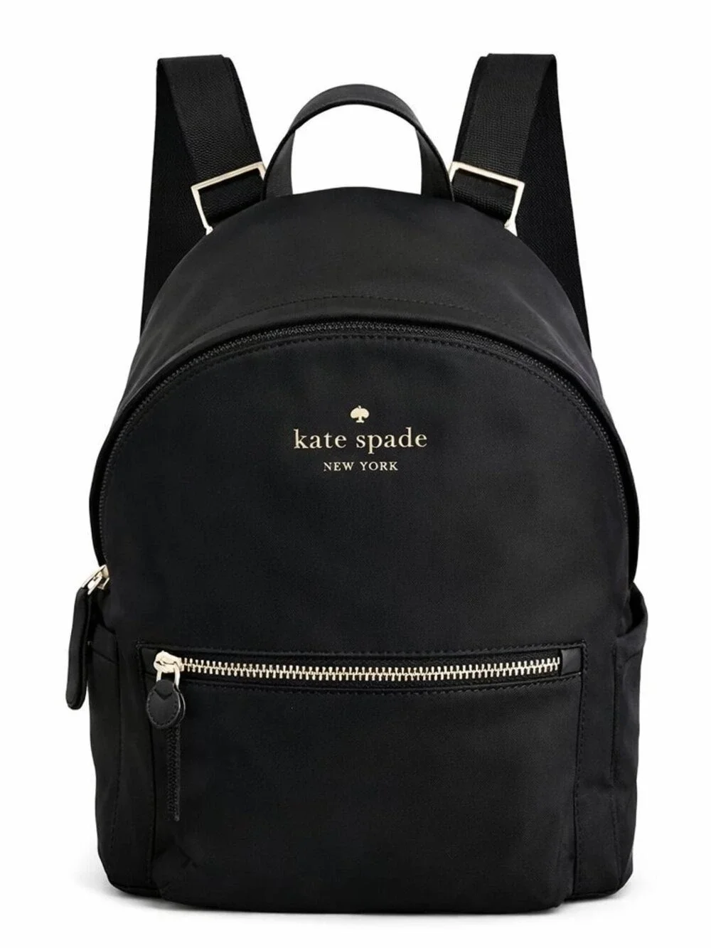 Kate Spade New York Chelsea Black Nylon Backpack | Gold Hardware | COA
